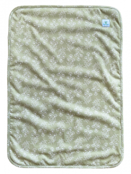 Blümchen Changing mat PUL FLORAL green